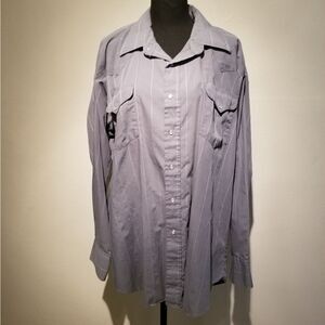 FLYING R RANCHWEAR WESTERN SHIRT MADE IN USA 2XL B34